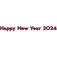 2024 New Year Free Clipart HQ PNG Image