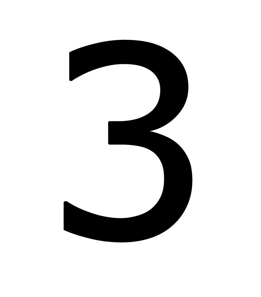 Number 3 Transparent PNG Image
