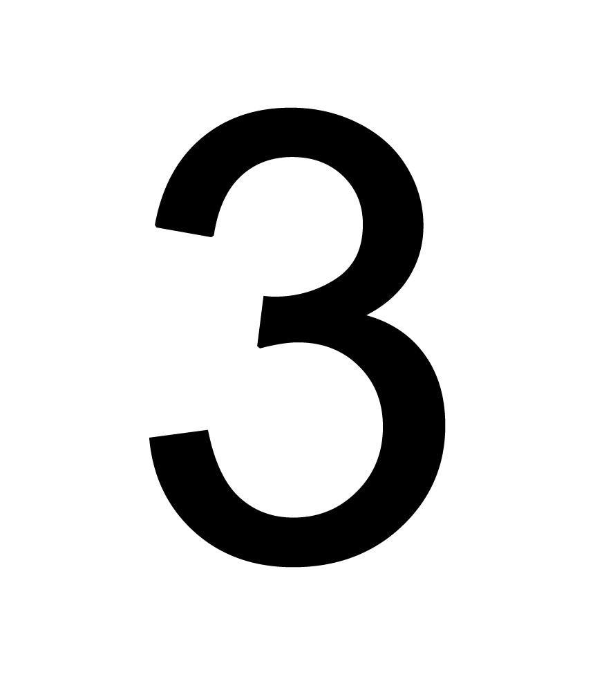 Number 3 Transparent PNG Image