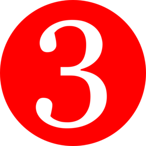 Number 3 Transparent PNG Image