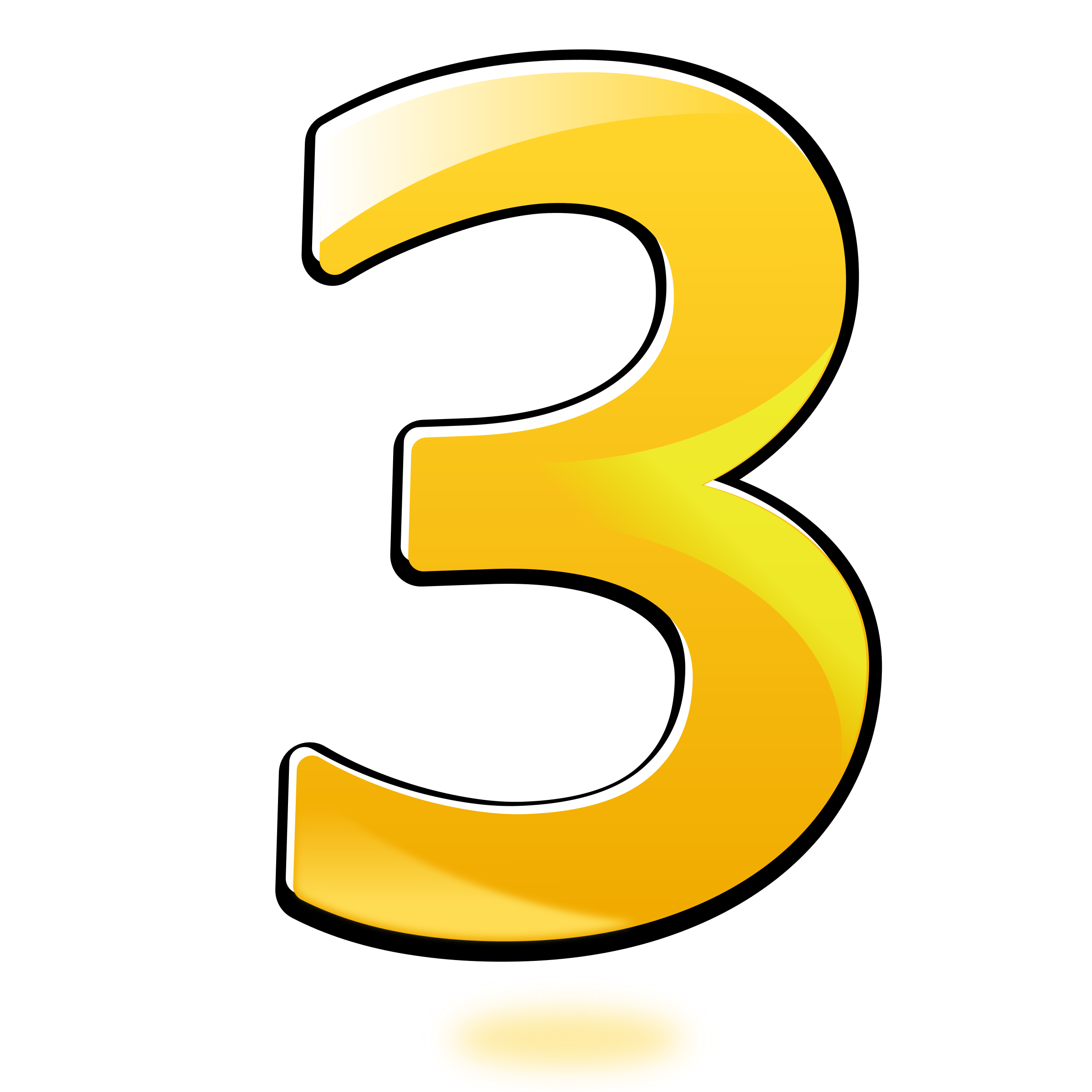 Number 3 Transparent PNG Image