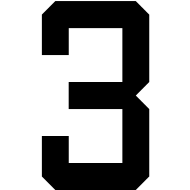 Number 3 Transparent PNG Image