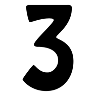 Number 3 Transparent PNG Image