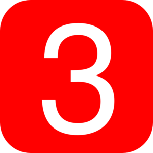 Number 3 Transparent PNG Image