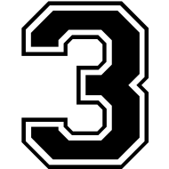 Number 3 Transparent PNG Image