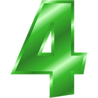 Number 4 PNG