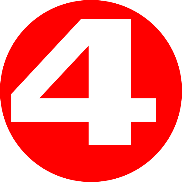 Number 4 Transparent PNG Image