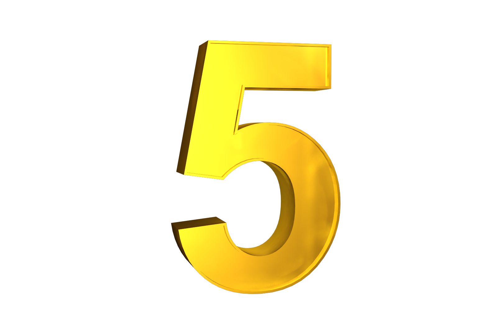 Number 5 Transparent PNG Image