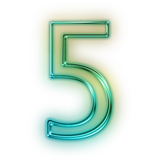 Number 5 Transparent PNG Image