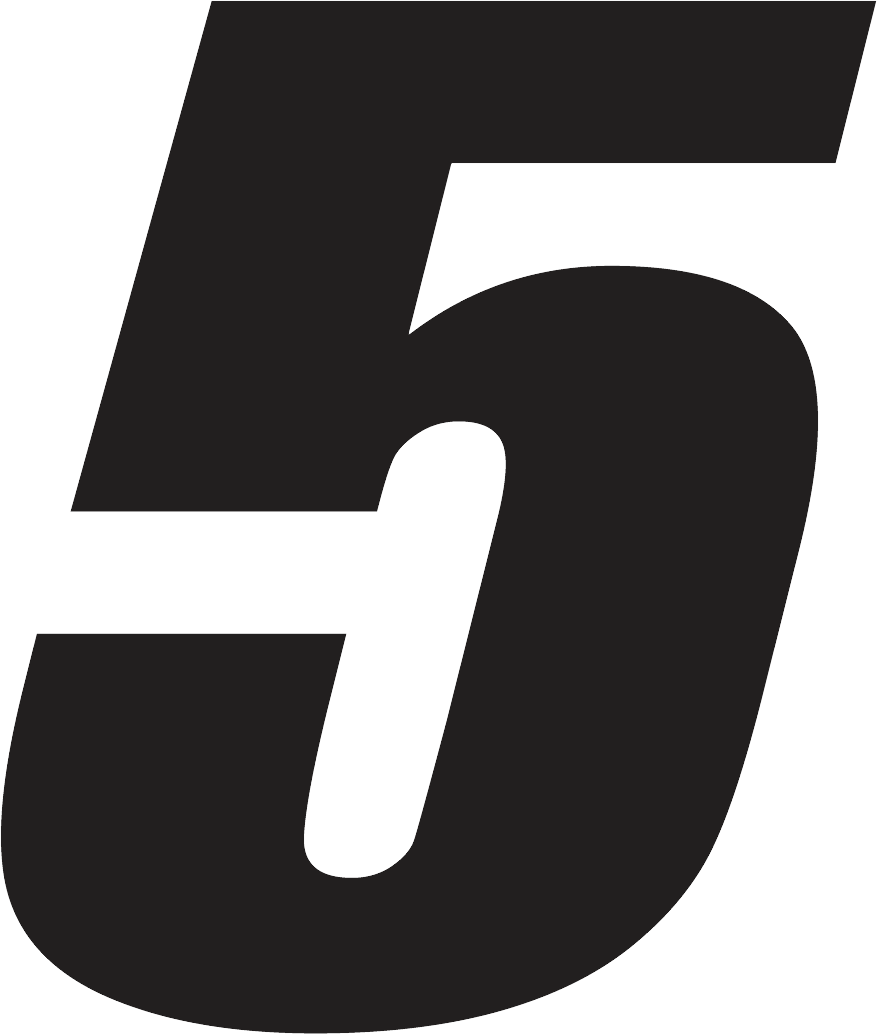 Number 5 Transparent PNG Image