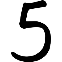 Number 5 PNG