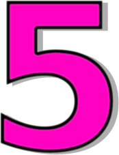 Number 5 Transparent PNG Image