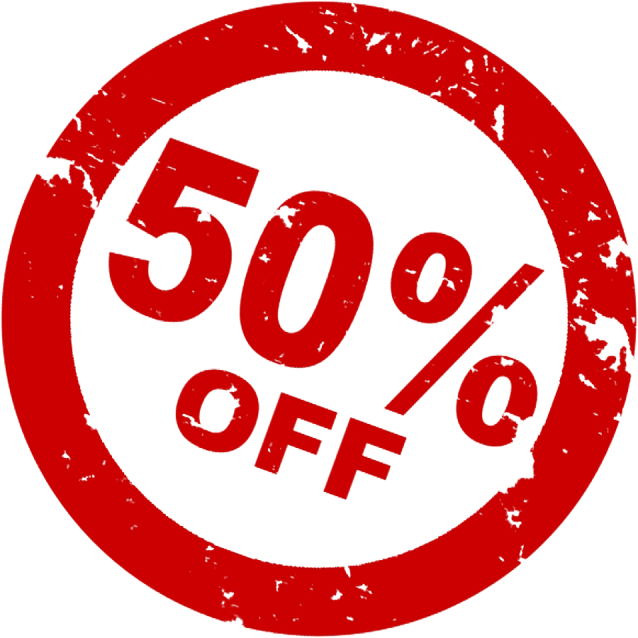 50 percent Off Discount Png PNG Image