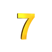 Number 7 Transparent PNG Image