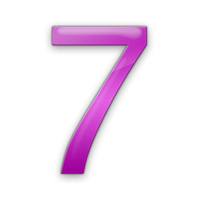 Number 7 Transparent PNG Image