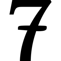 Number 7 Transparent PNG Image