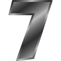 Number 7 Transparent PNG Image