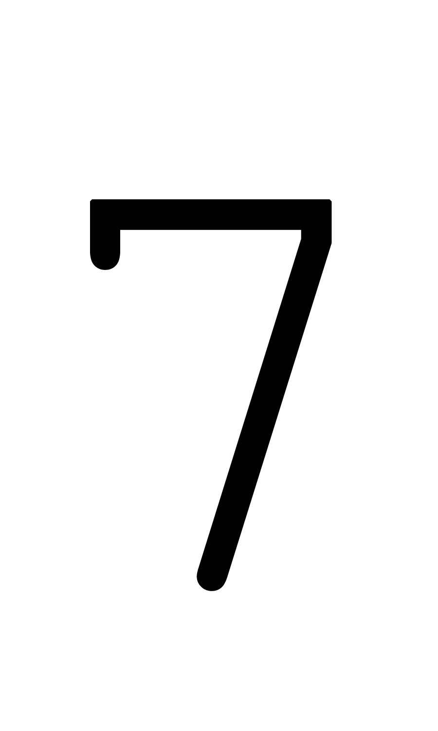 Number 7 Transparent PNG Image