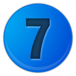 Number 7 Transparent PNG Image