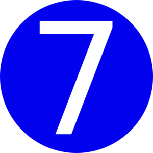 Number 7 Transparent PNG Image