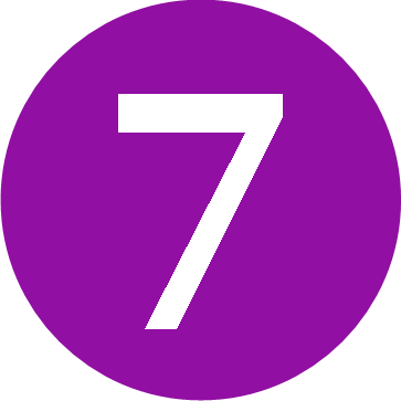 Number 7 Transparent PNG Image