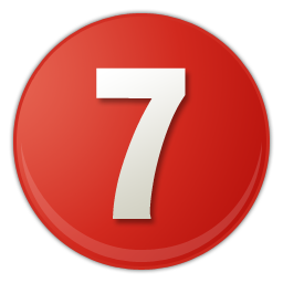 Number 7 Transparent PNG Image