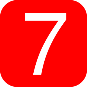 Number 7 Transparent PNG Image