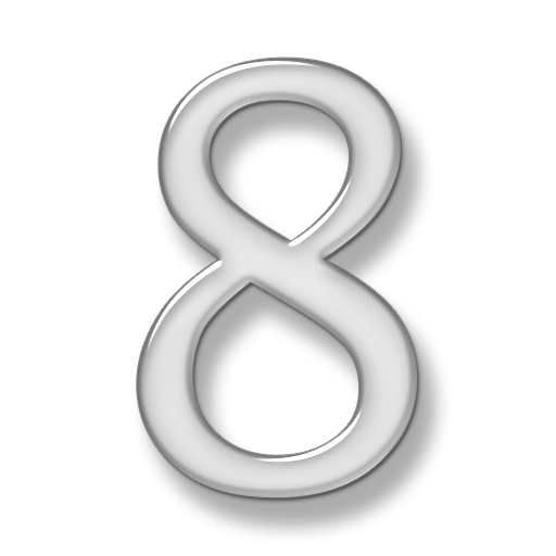 Number 8 Transparent PNG Image