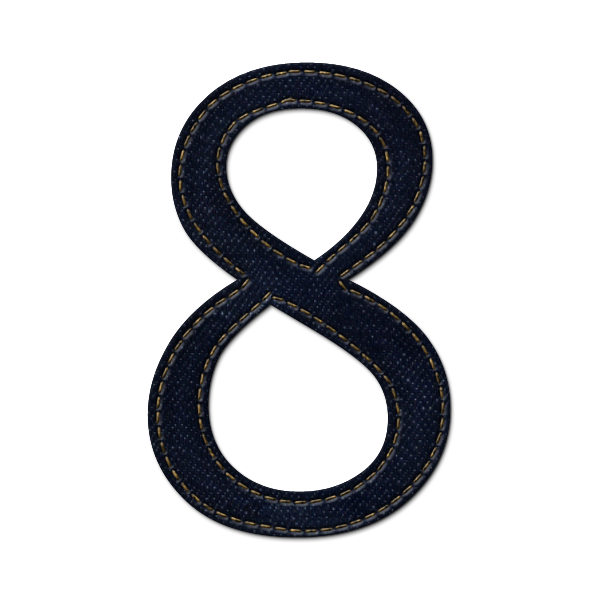 Number 8 Transparent PNG Image