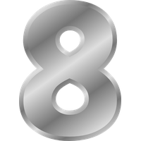 Number 8 PNG