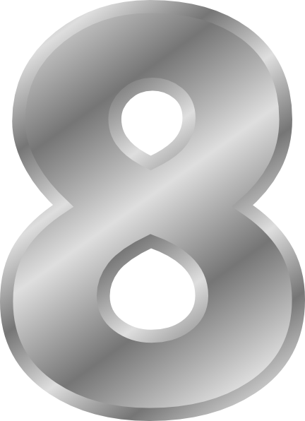Number 8 Transparent PNG Image