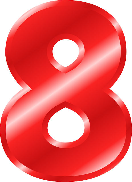 Number 8 Transparent PNG Image