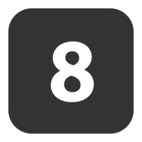 Number 8 PNG