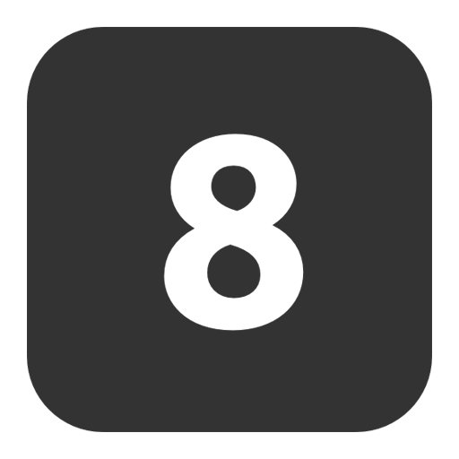 Number 8 Transparent PNG Image