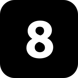 Number 8 Transparent PNG Image