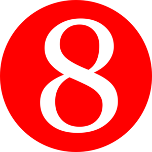 Number 8 Transparent PNG Image
