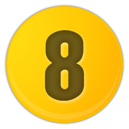 Number 8 Transparent PNG Image