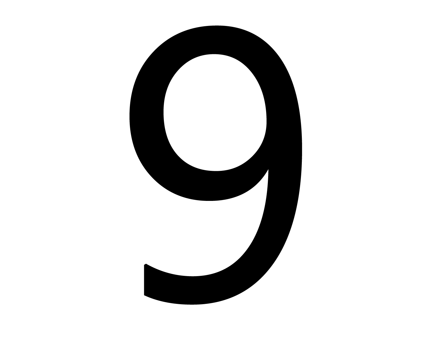 Number 9 Transparent PNG Image