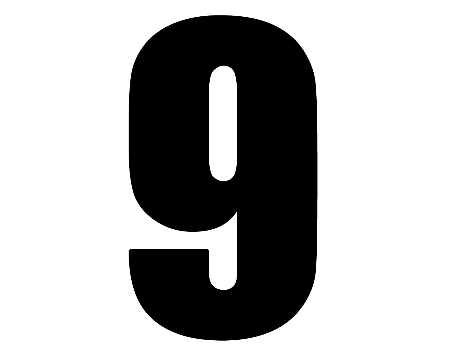 Number 9 Transparent PNG Image
