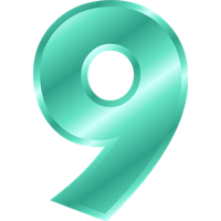 Number 9 Transparent PNG Image