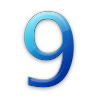 Number 9 Transparent PNG Image