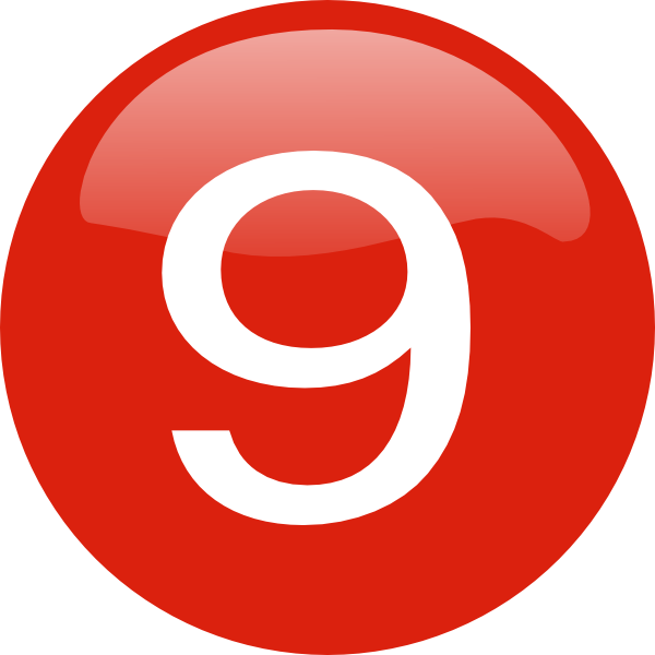 Number 9 Transparent PNG Image