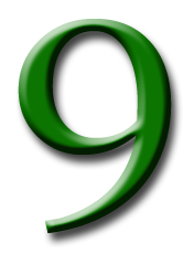Number 9 Transparent PNG Image