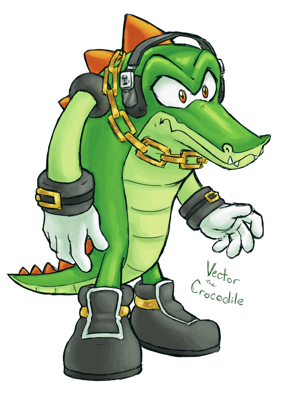 Alligator Sonic Vector Download HD PNG Image
