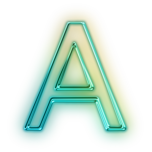 Alphabet Neon Free PNG HQ PNG Image