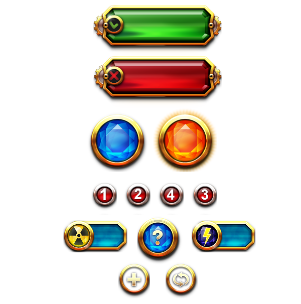 Body Graphical Jewelry Button Game User Interface PNG Image