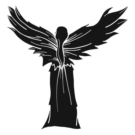 Picture Silhouette Angel Download HD PNG Image