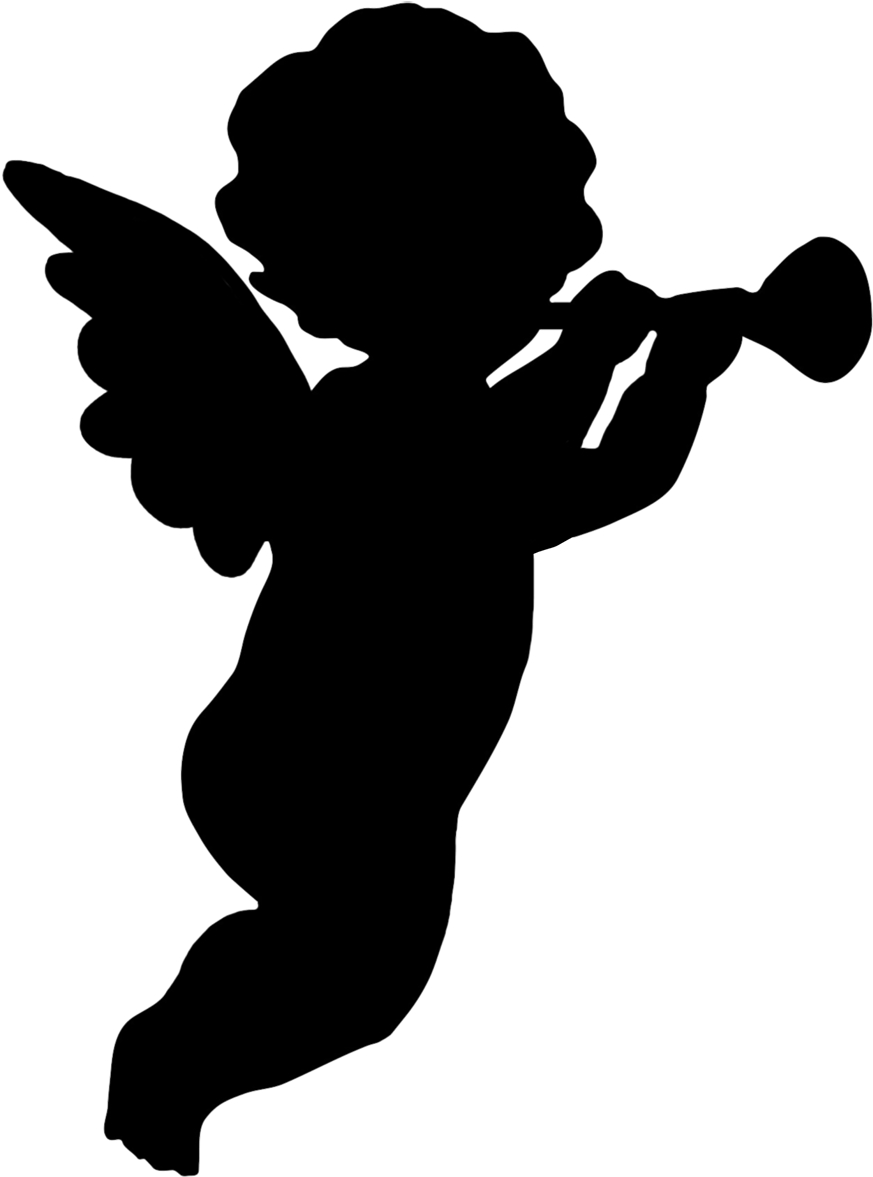 Silhouette Angel PNG Download Free PNG Image