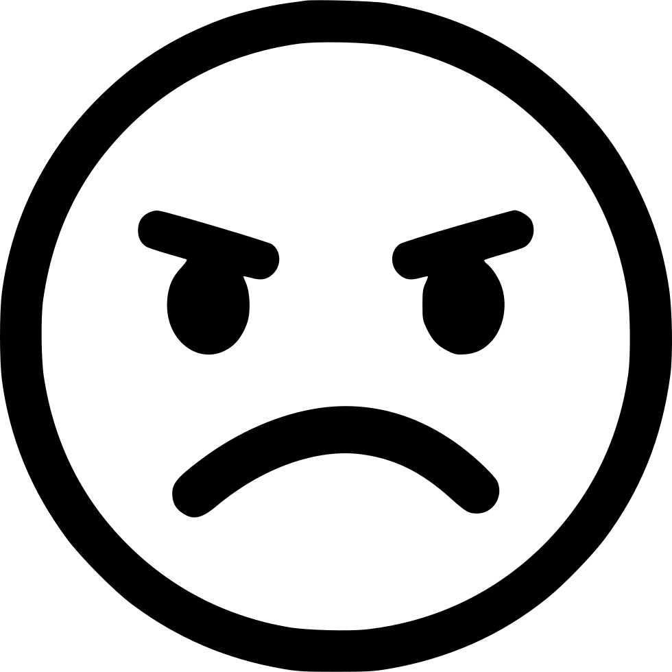 Angry Emoji Free Clipart HD PNG Image