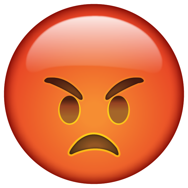 Angry Emoji Photo PNG Image